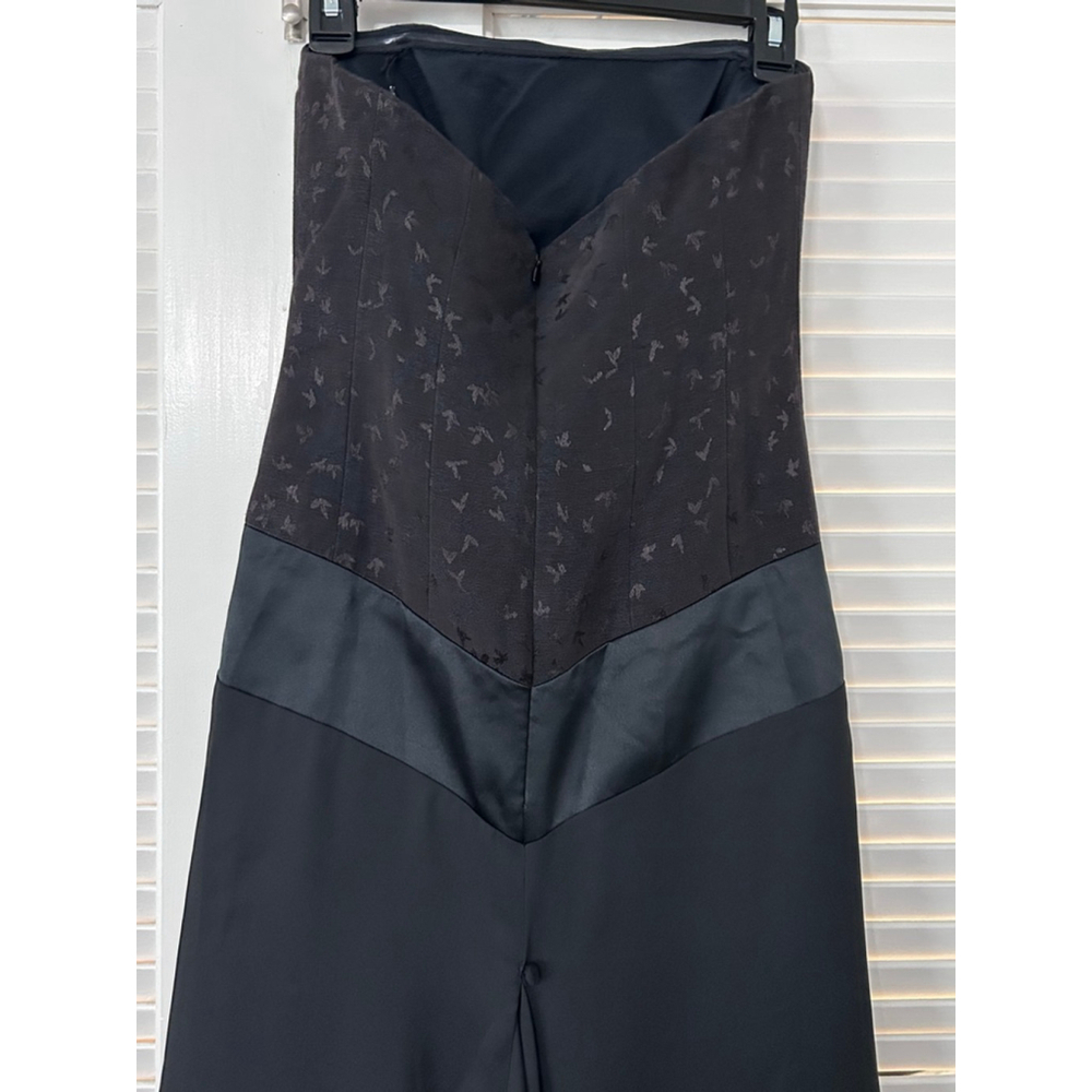 Nicole Miller Black Strapless Evening Gown Dress Size 0 NWT - Picture 5 of 16